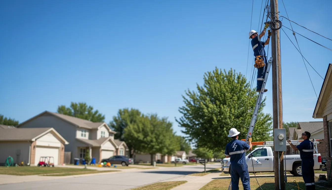 Residential electrician providing installation services in Galloway, OH